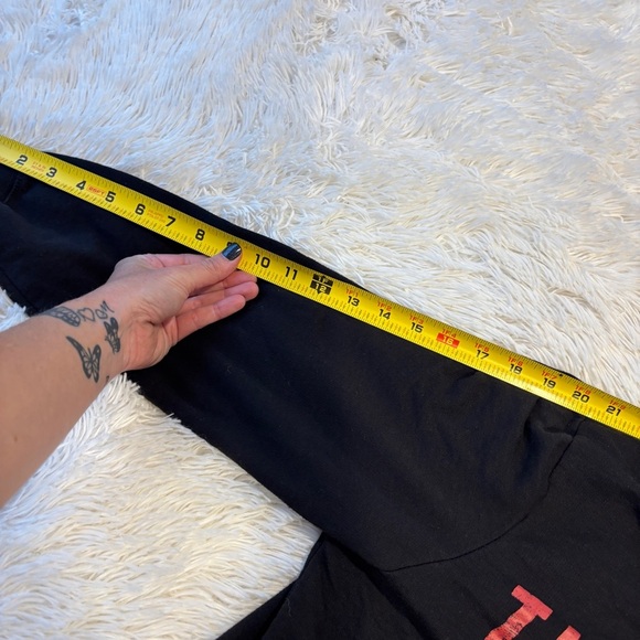 Rolling Stones Tongue Crew Neck Sweatshirt Black Lightweight Woman’s Medium - Picture 6 of 9